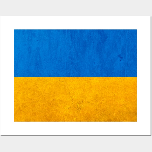 The Flag of ukraina, ukraine flag Wall Art by Purrfect